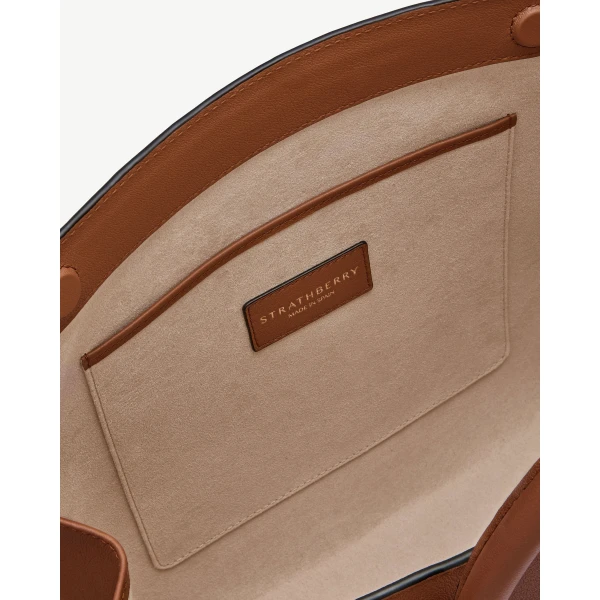 Strathberry Tote in Chestnut, view 6