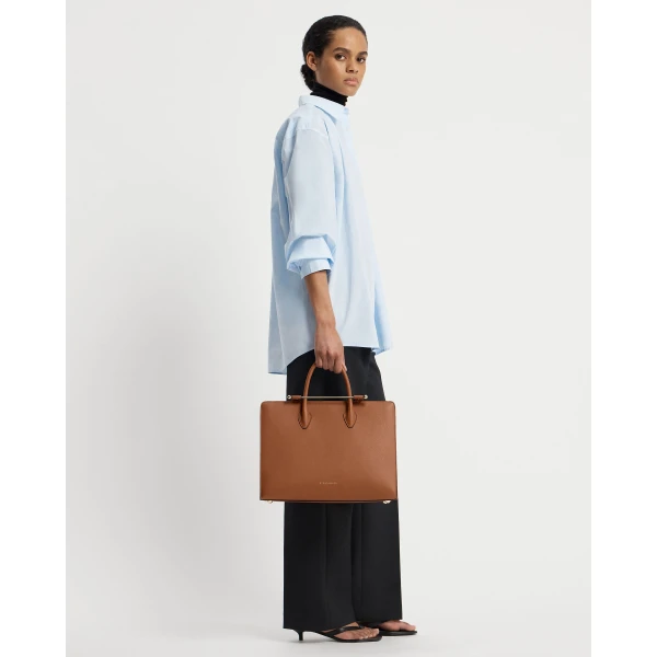 Strathberry Tote in Chestnut, view 9