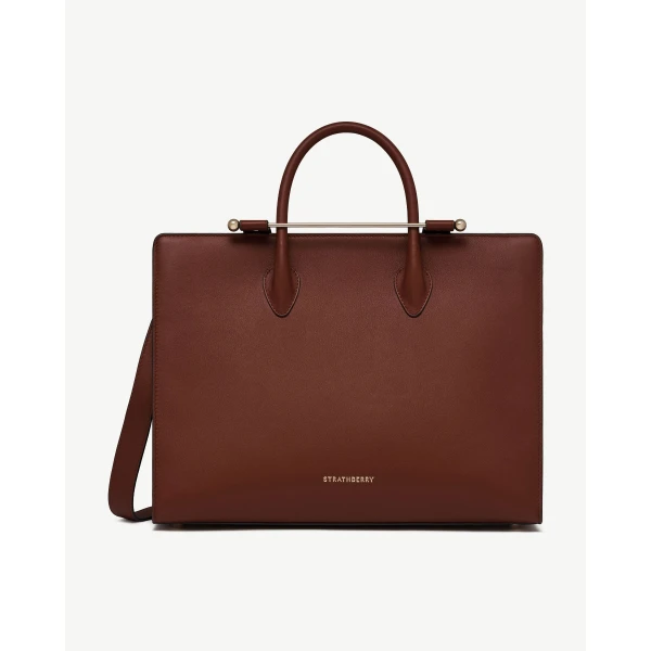 Strathberry Tote in Walnut, view 2