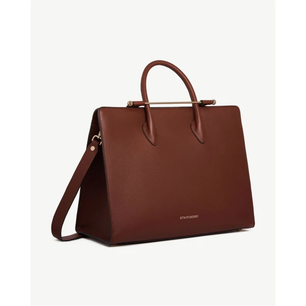 Strathberry Tote in Walnut, view 3