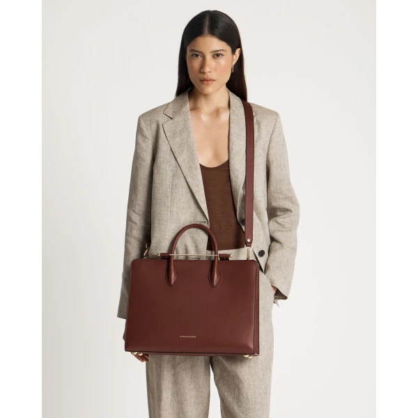 Strathberry Tote in Walnut, view 9