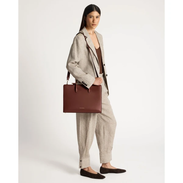 Strathberry Tote in Walnut, view 10