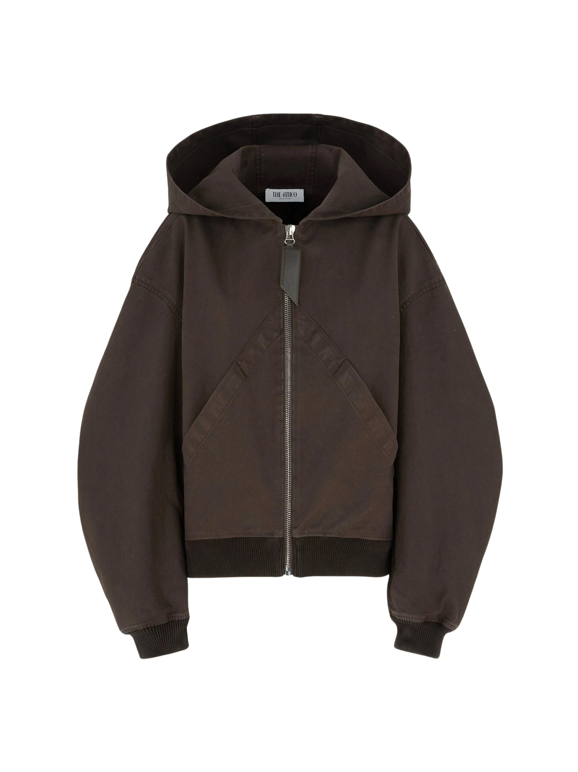 The Attico Brown bomber Jacket