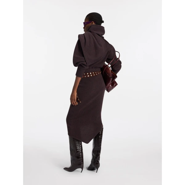 The Attico Brown midi dress, view 3