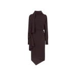 The Attico Brown midi dress