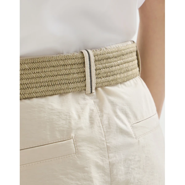 Brunello Cucinelli A-line trousers in Beige, view 4