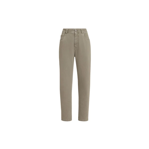 Brunello Cucinelli Baggy Tapered trousers in Military
