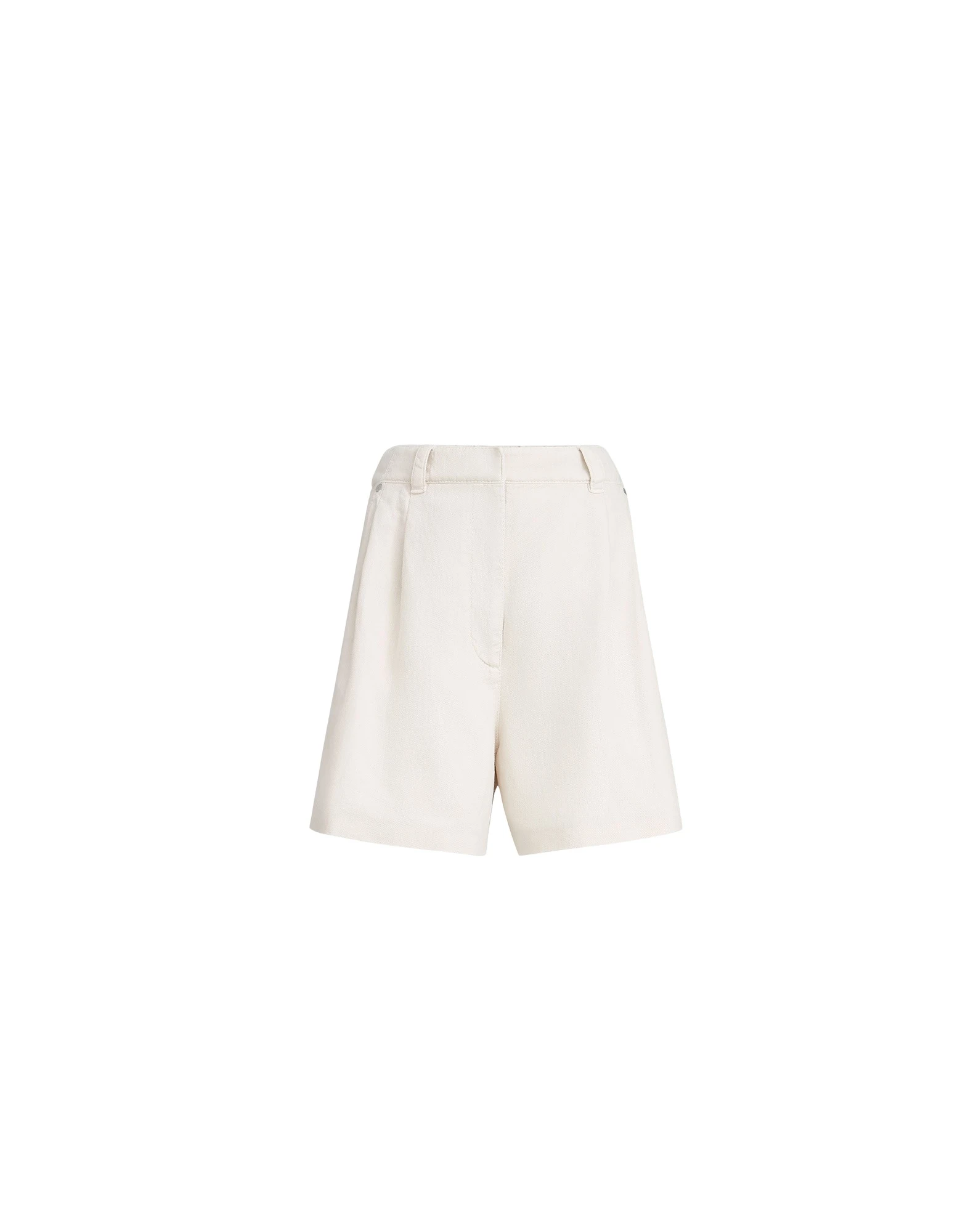 Baggy shorts with monili in Chalk
