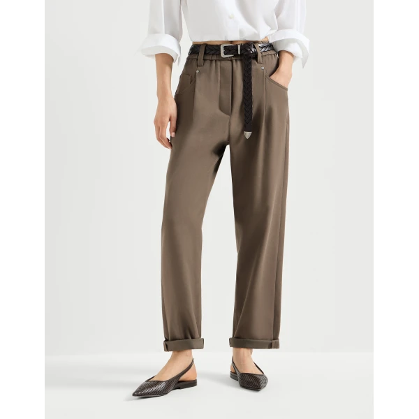 Brunello Cucinelli Baggy trousers in Brown, view 2