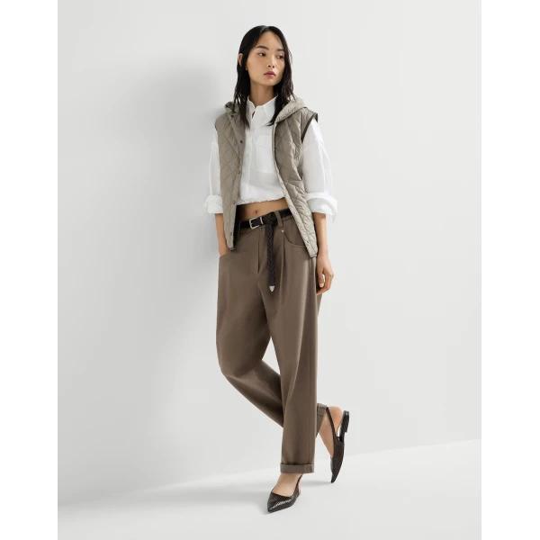 Brunello Cucinelli Baggy trousers in Brown, view 5