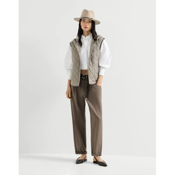 Brunello Cucinelli Baggy trousers in Brown, view 6