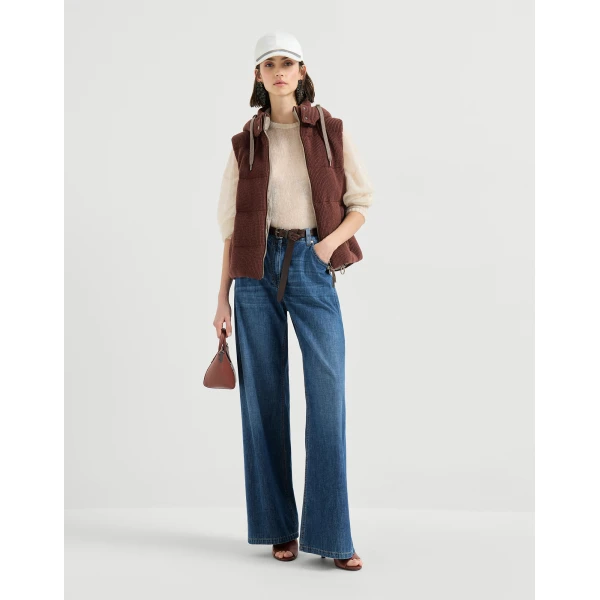 Brunello Cucinelli Baggy trousers in Denim, view 6