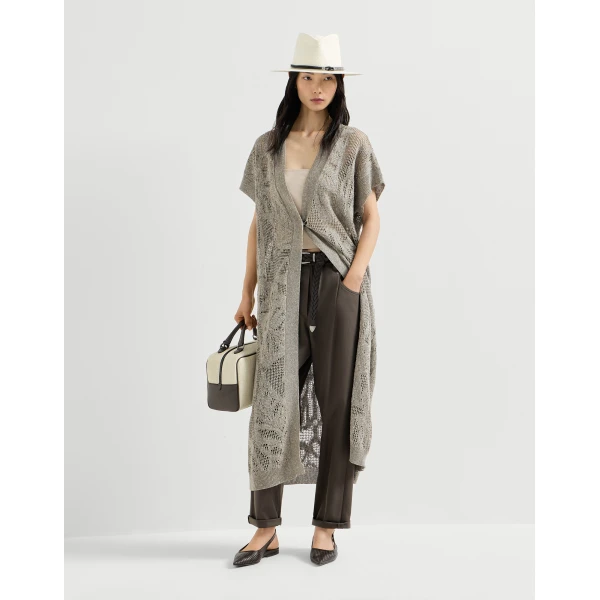Brunello Cucinelli Baggy trousers in Pine Cone Brown, view 6