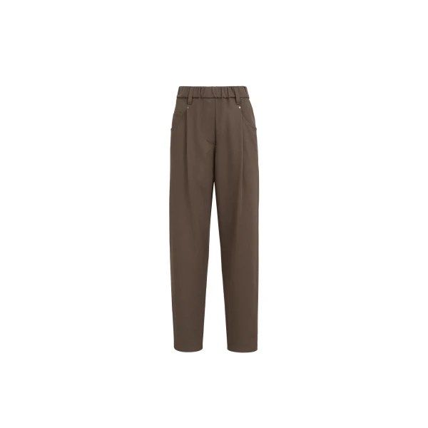 Brunello Cucinelli Baggy trousers in Pine Cone Brown