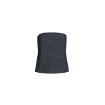 Brunello Cucinelli Bandeau top in Denim