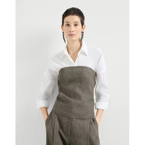 Brunello Cucinelli Bandeau top in Olive, view 5