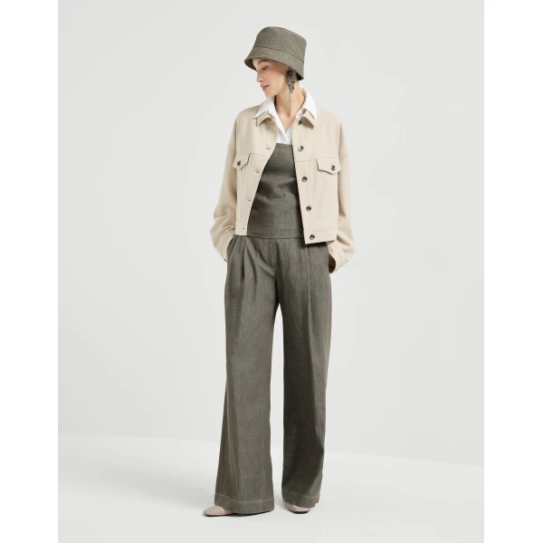 Brunello Cucinelli Bandeau top in Olive, view 6