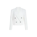 Brunello Cucinelli Blazer with monili in White