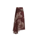 Brunello Cucinelli Bloom print fluid skirt