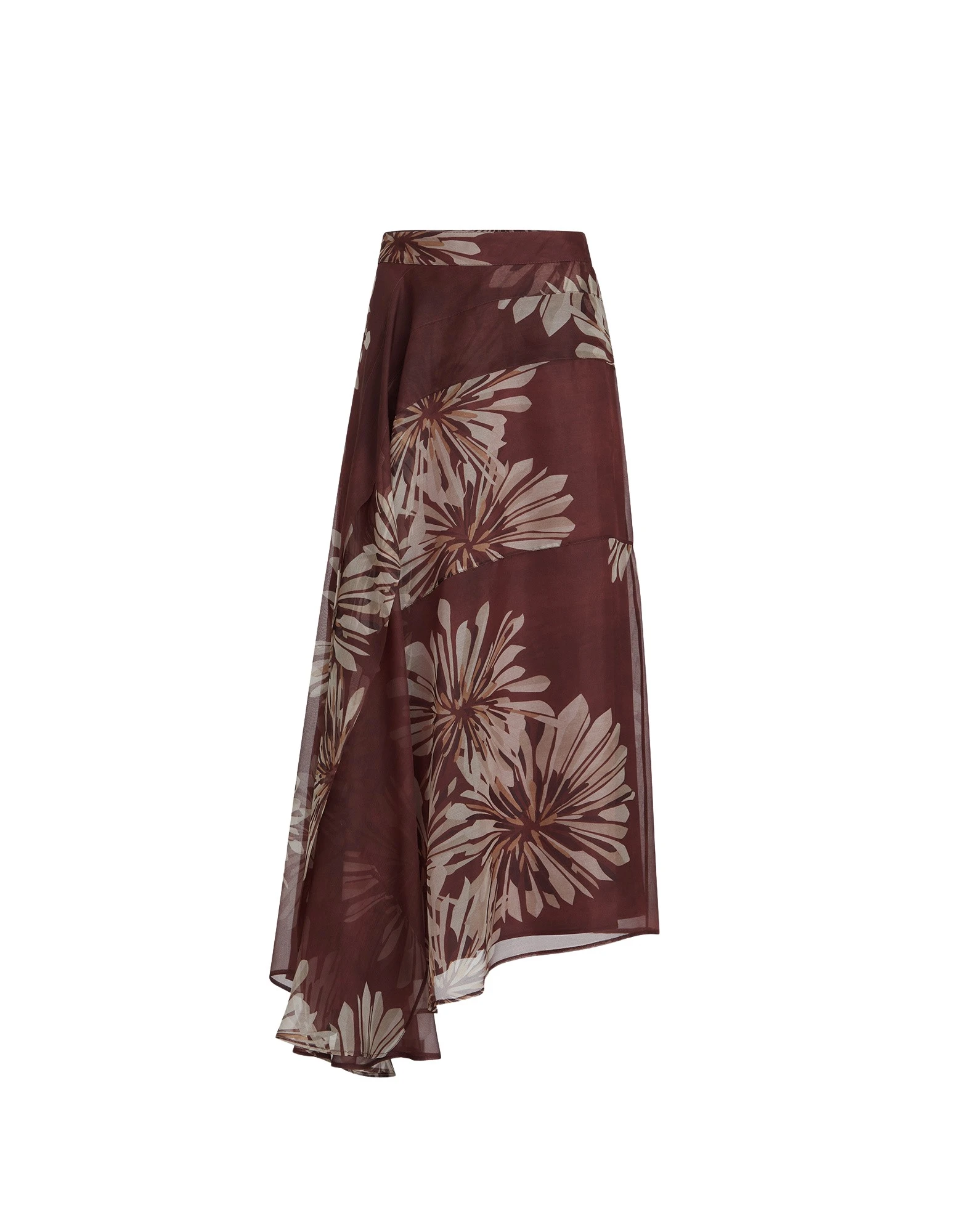 Bloom print fluid skirt