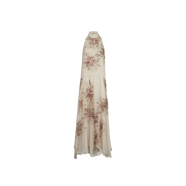 Brunello Cucinelli Bloom print organza dress