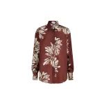 Brunello Cucinelli Bloom print pongee shirt
