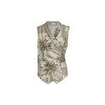 Brunello Cucinelli Bloom print pongee vest