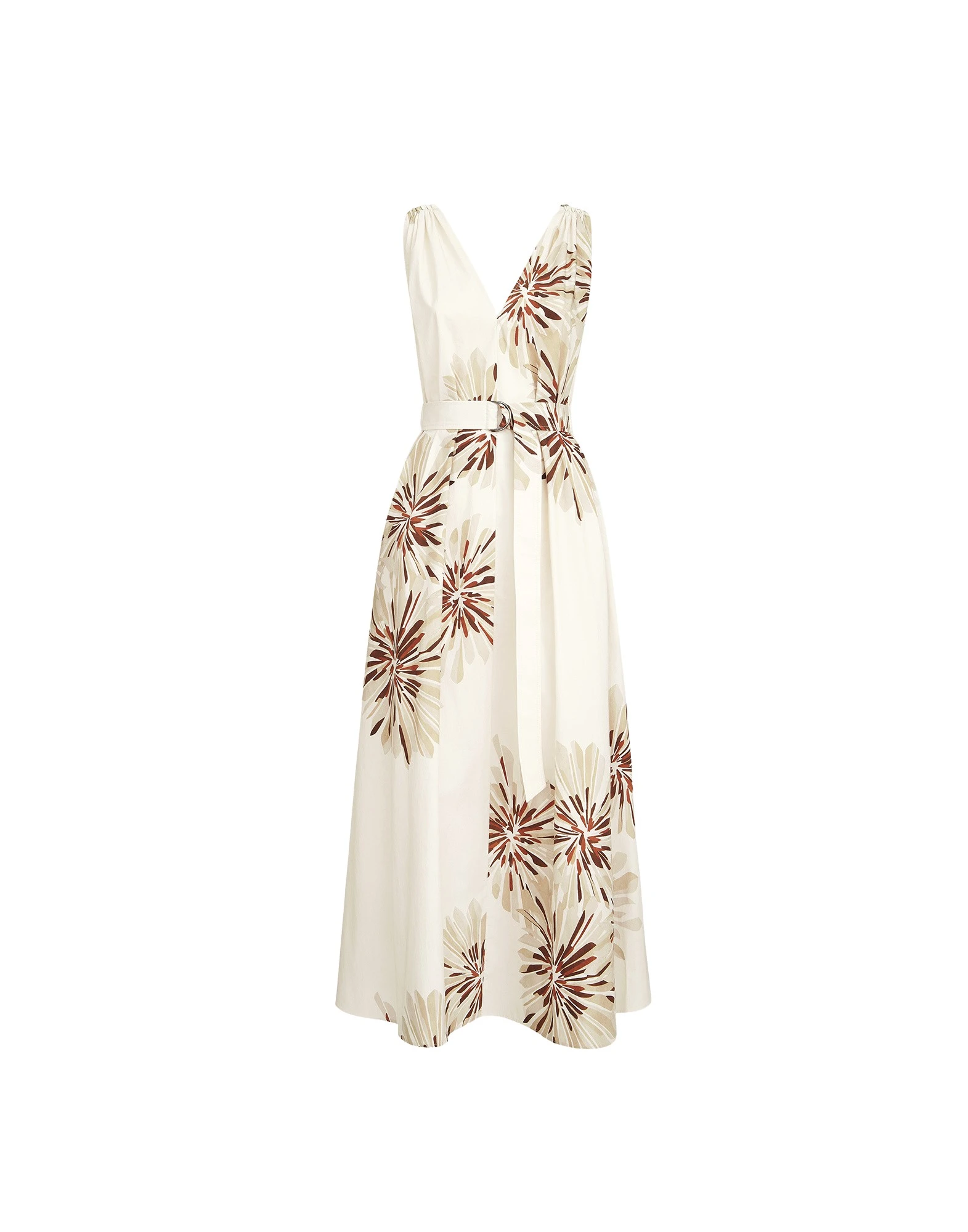 Brunello Cucinelli Bloom print poplin dress