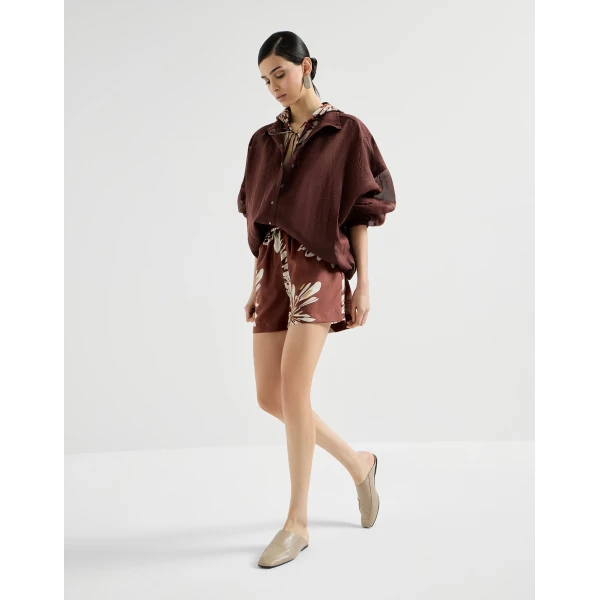 Brunello Cucinelli Bloom print shorts, view 5
