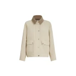 Brunello Cucinelli Canvas outerwear jacket in Beige