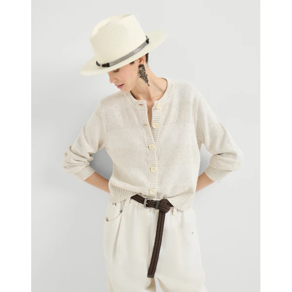 Brunello Cucinelli Cardigan with dazzling stripes, view 5