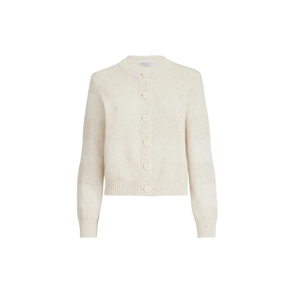Brunello Cucinelli Cardigan with dazzling stripes