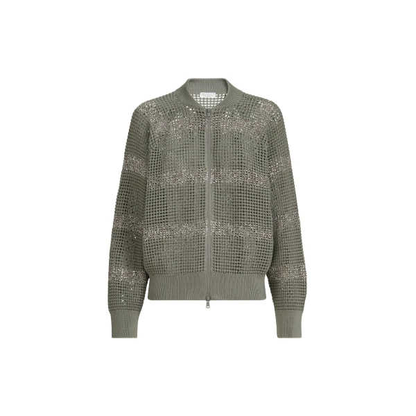 Brunello Cucinelli Cardigan with dazzling stripes