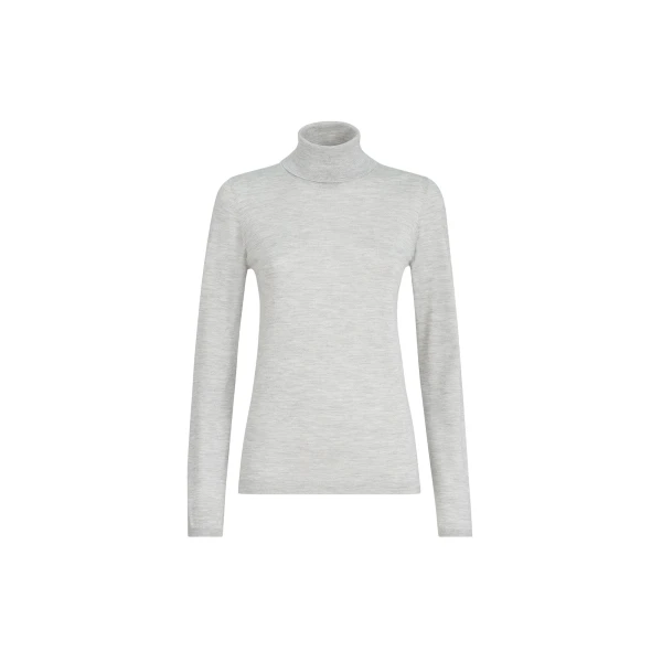 Brunello Cucinelli Cashmere and silk sweater in Light Grey