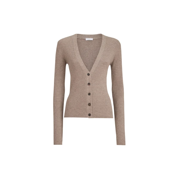 Brunello Cucinelli Cashmere cardigan in Light Brown