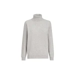 Brunello Cucinelli Cashmere sweater with monili in Pebble