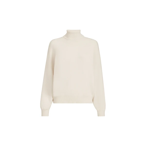 Brunello Cucinelli Cashmere turtleneck sweater in Butter