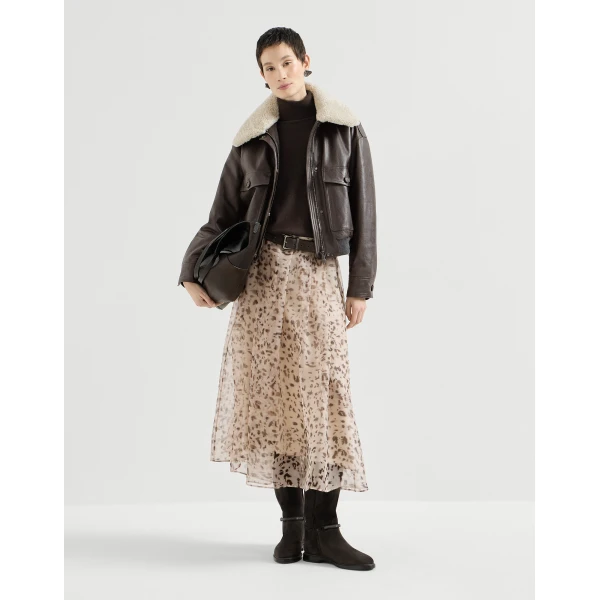 Brunello Cucinelli Cashmere turtleneck sweater in Coffee, view 6