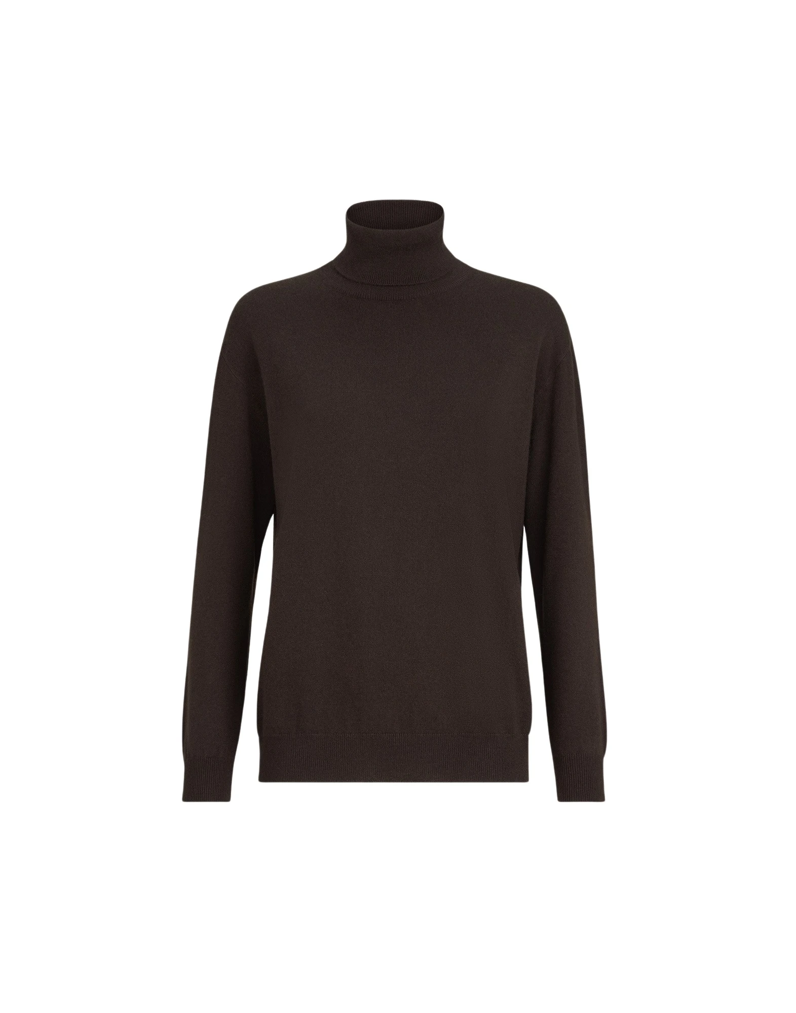 Brunello Cucinelli Cashmere turtleneck sweater in Coffee