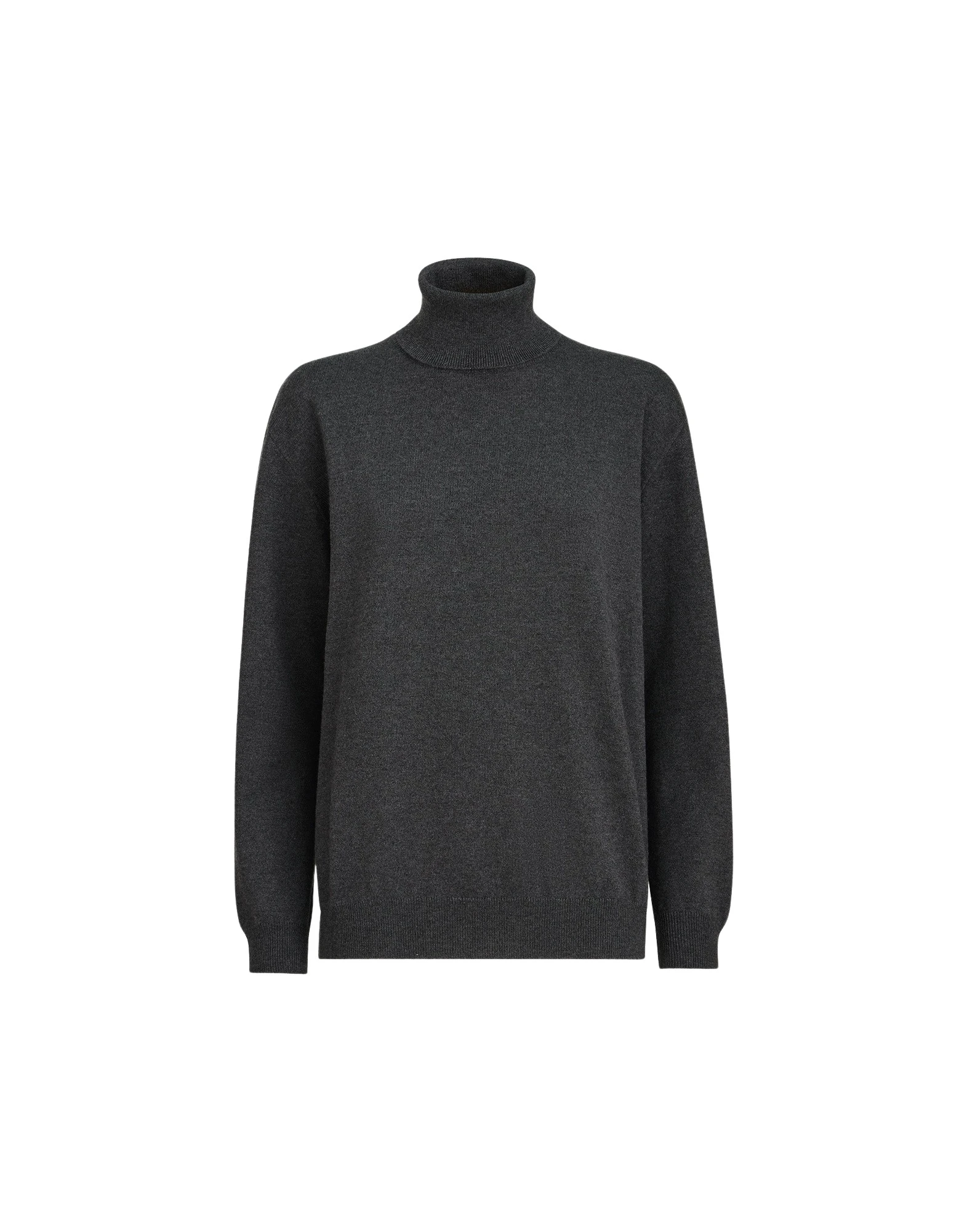 Brunello Cucinelli Cashmere turtleneck sweater in Lignite Grey