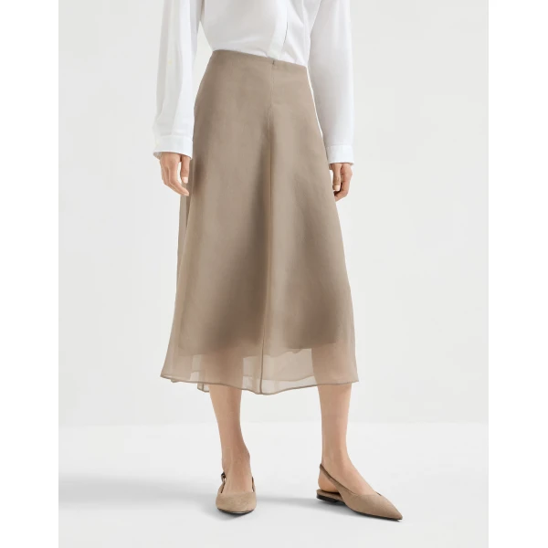 Brunello Cucinelli Circle skirt in Rope, view 2