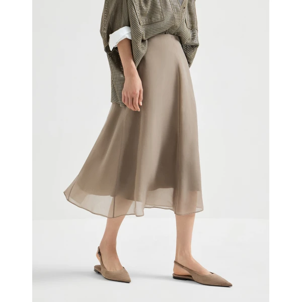 Brunello Cucinelli Circle skirt in Rope, view 5