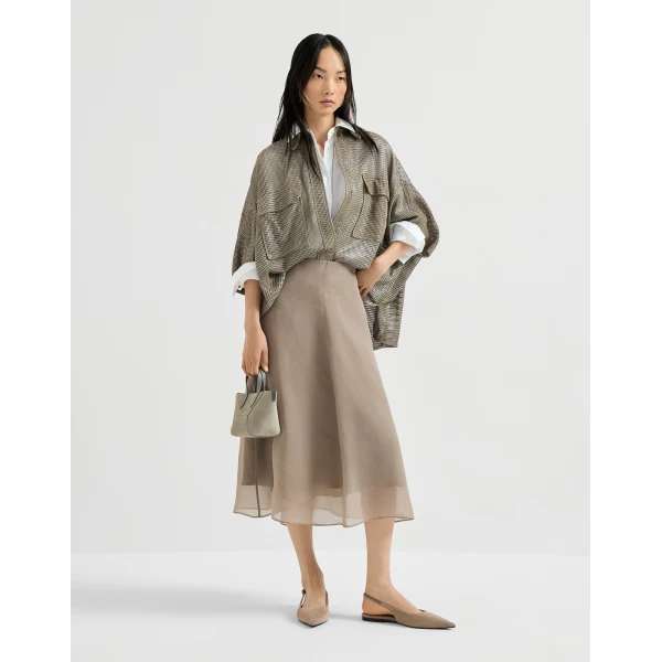 Brunello Cucinelli Circle skirt in Rope, view 6