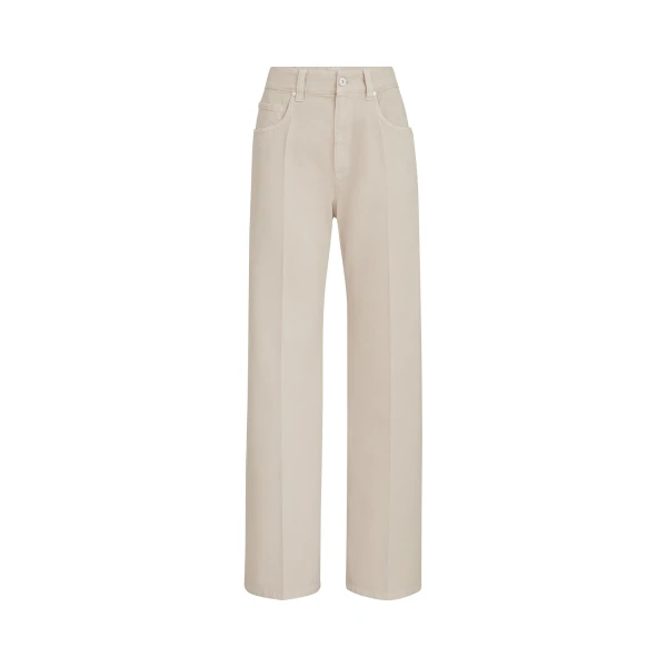 Brunello Cucinelli Contemporary Loose Trousers in Sand
