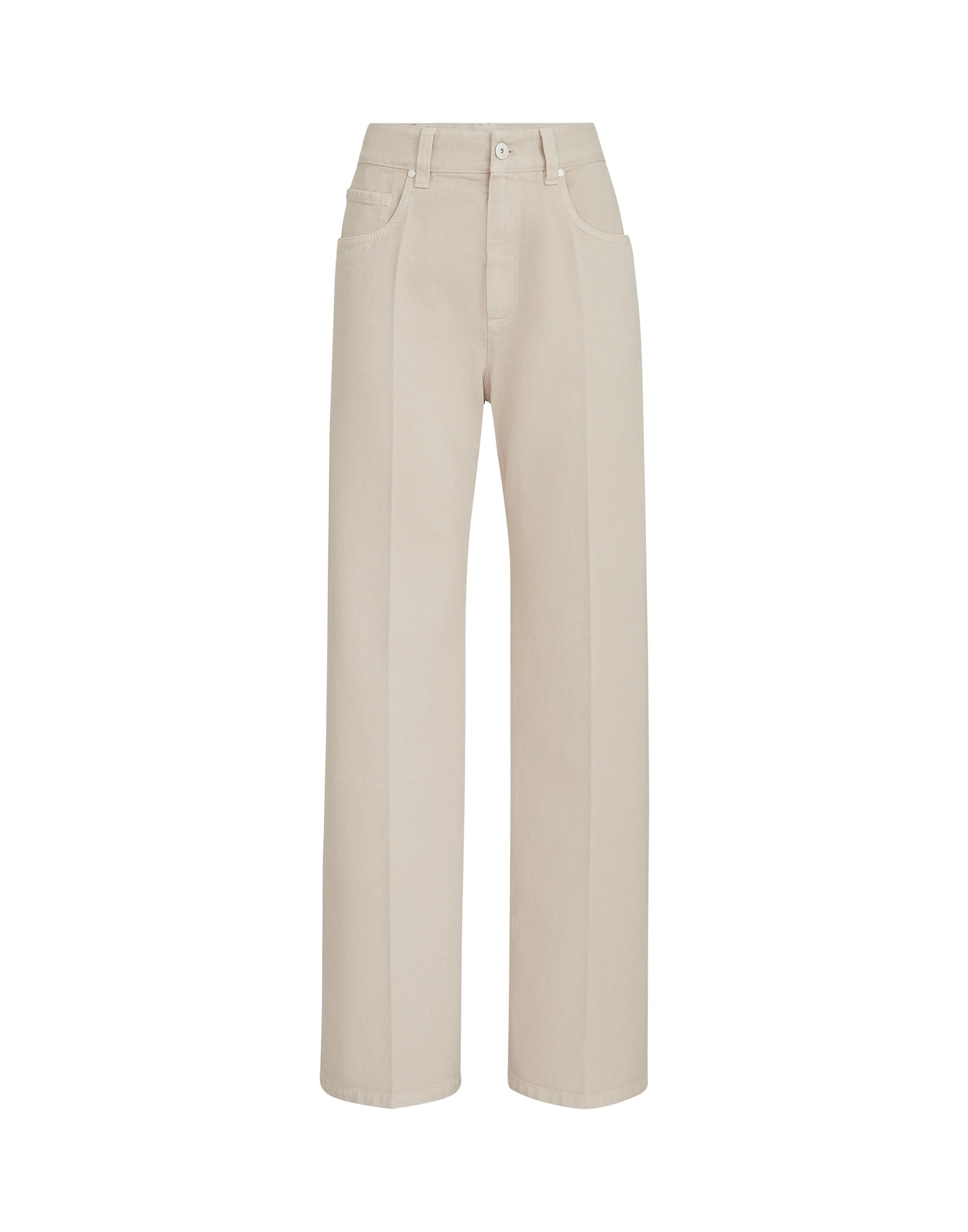 Brunello Cucinelli Contemporary Loose Trousers in Sand
