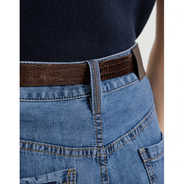 Brunello Cucinelli Contemporary Loose trousers in Denim, view 4