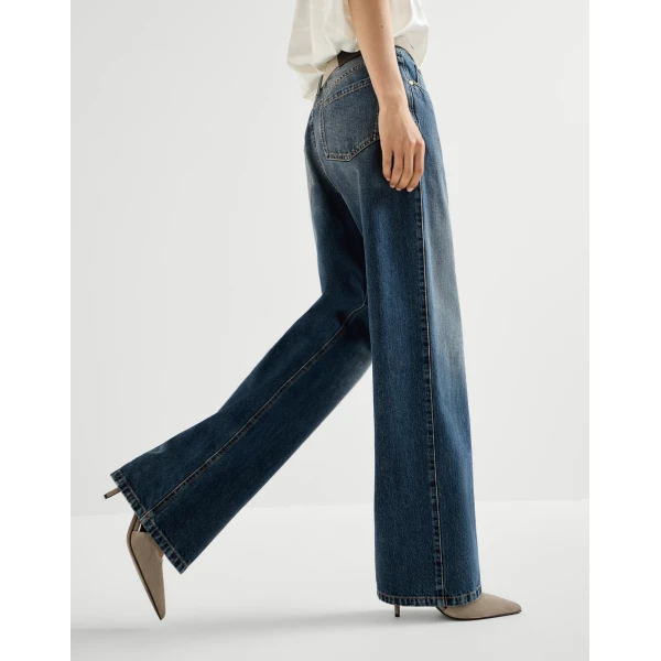 Brunello Cucinelli Contemporary Loose trousers in Denim, view 5