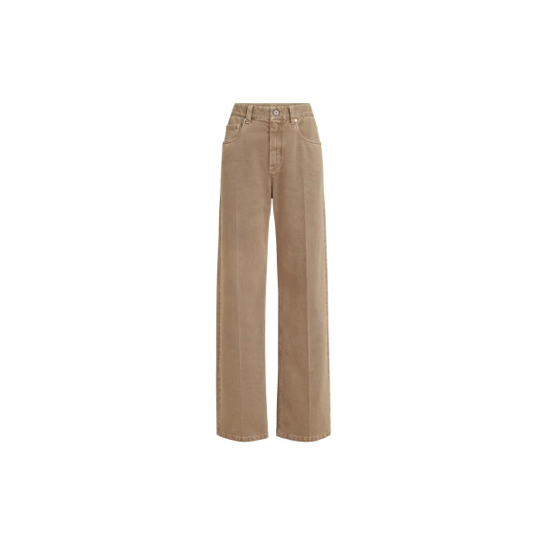 Brunello Cucinelli Contemporary Loose trousers in Light Brown