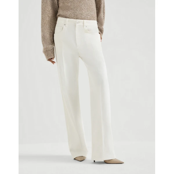 Brunello Cucinelli Contemporary Loose trousers in Panama, view 2