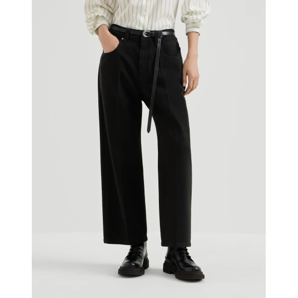 Brunello Cucinelli Contemporary Square trousers in Black, view 2